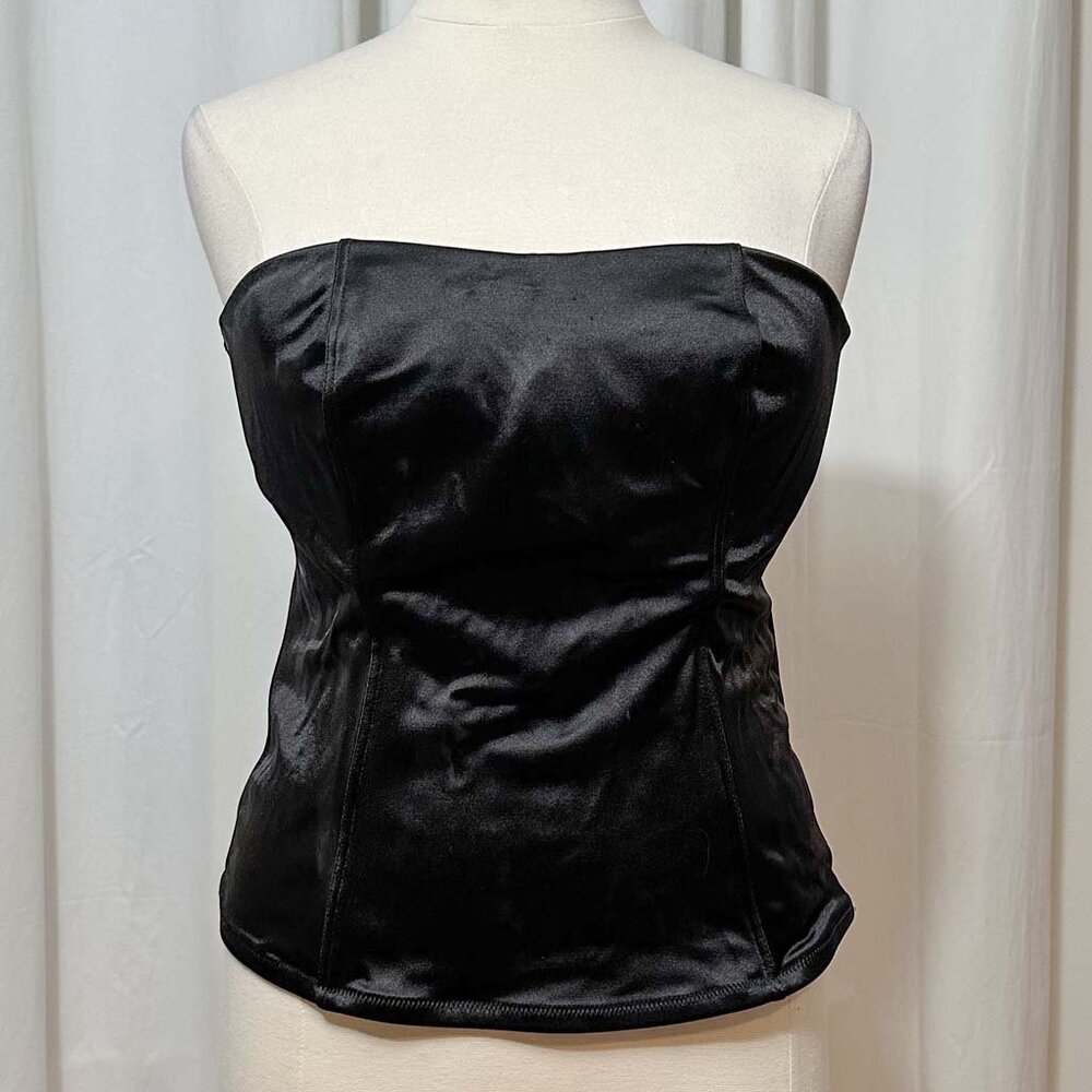 Sensual Cacique Corset, Size 22/24, Black, Lace-Up Back